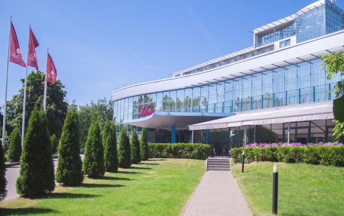 Vooraanzicht van hotel Bellevue Park Riga