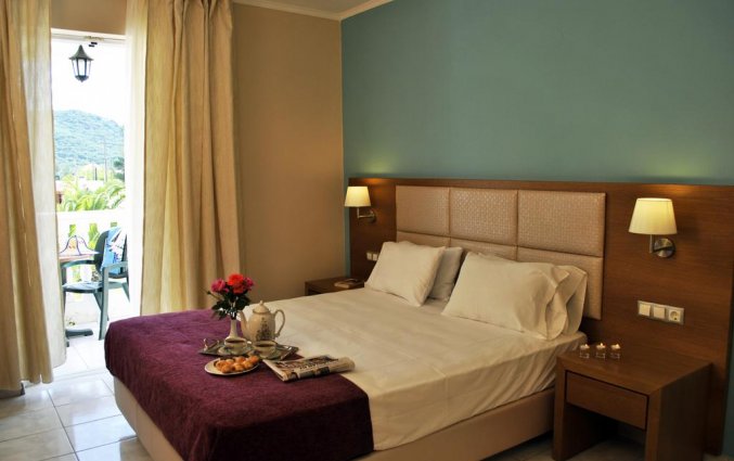 Tweepersoonskamer van Hotel Plessas Palace op Zakynthos