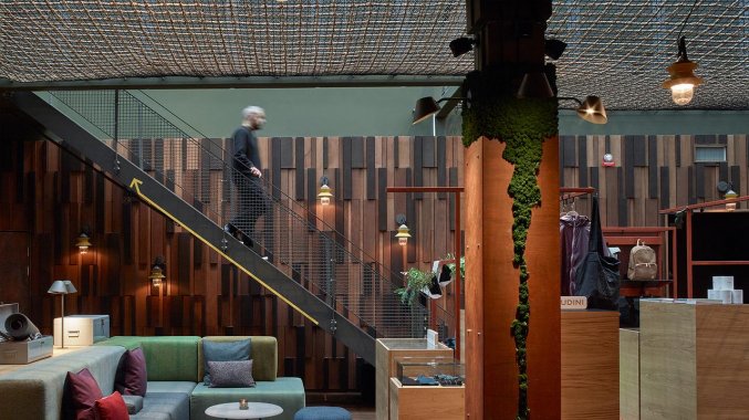 Lobby van Hotel Downtown Camper in Stockholm