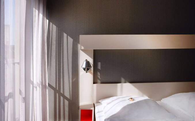 Tweepersoonskamer van Hotel AMANO in Berlijn