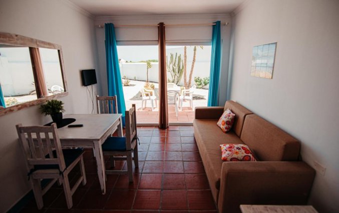 Woonkamer van appartementen Punta Elena Beach in Fuerteventura