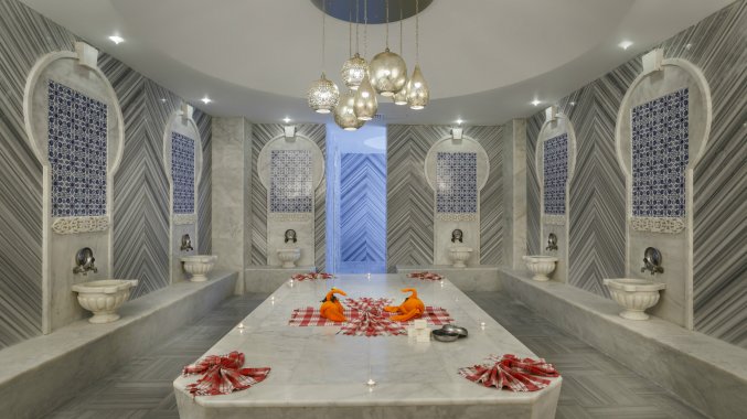 Hamam van hotel Side Crown Charm Palace in Side