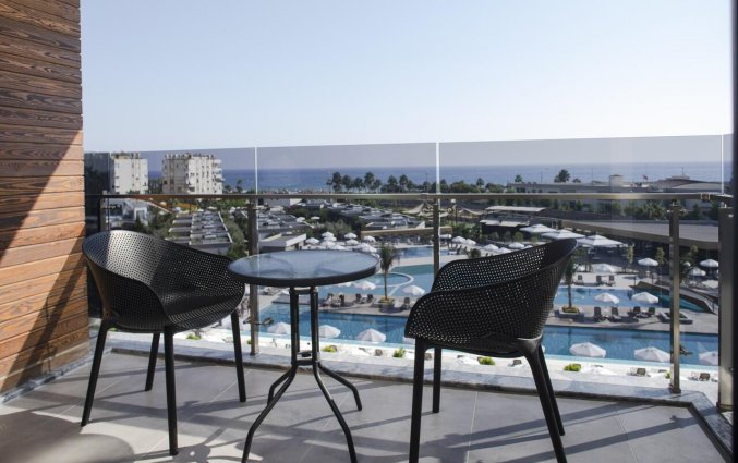 Slaapkamer van Resort Green Garden in Alanya