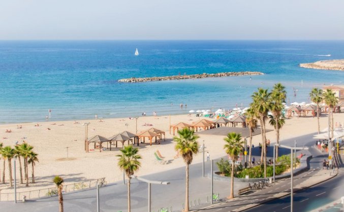 Uitzicht vanaf Hotel Prima Tel Aviv