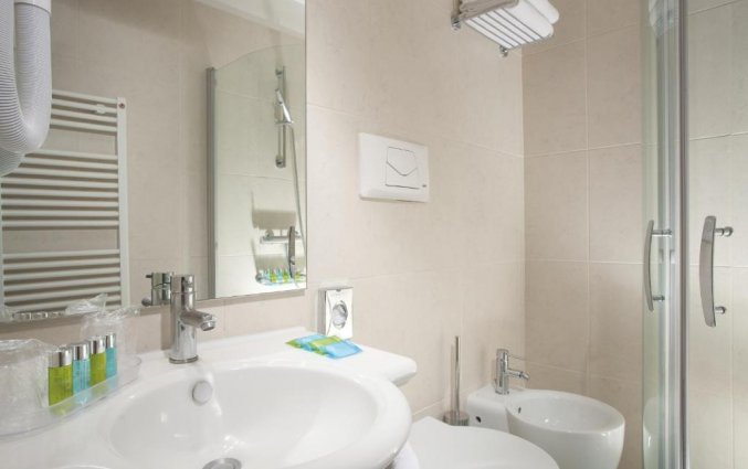 Badkamer van Quality Hotel Delfino Venezia Mestre Venetië