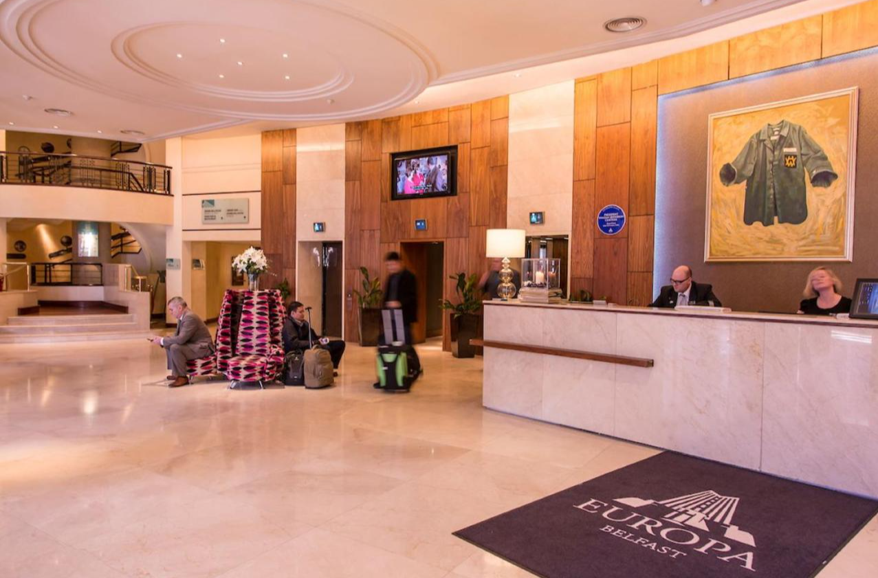Receptie van Europa Hotel Belfast