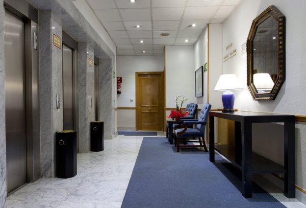 Liften van Espahotel Gran Via in Madrid