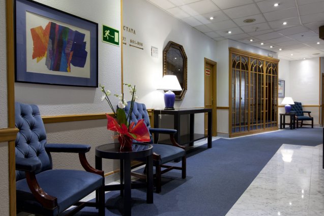 Zithoek van Espahotel Gran Via in Madrid