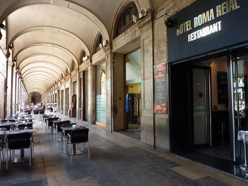 Terras van Hotel Roma Reial Barcelona