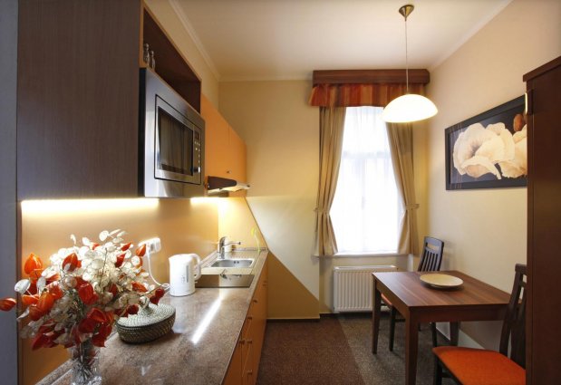 Keuken van een appartement van appartementen Anyday in Praag
