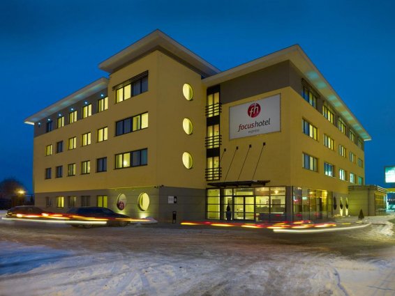 Voorkant van Hotel Focus in Gdansk