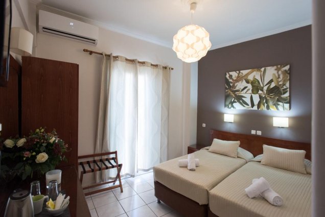 Tweepersoonskamer van Hotel Epidavros Athene