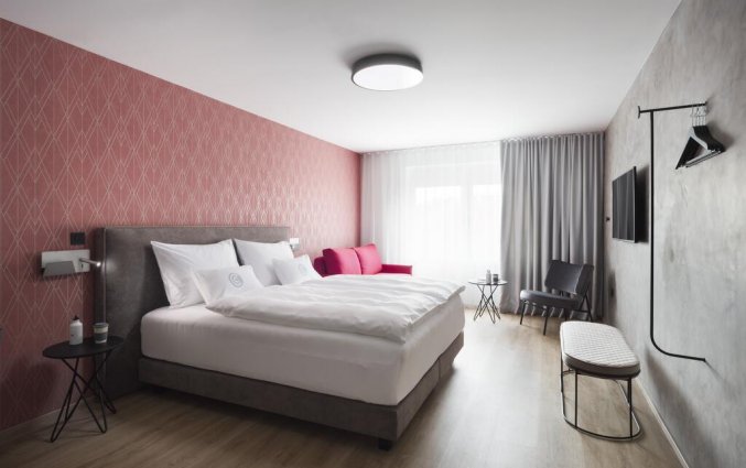 Tweepersoonskamer van Hotel Central in Ljubljana