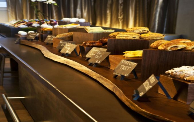 Ontbijt van Hotel Row NYC