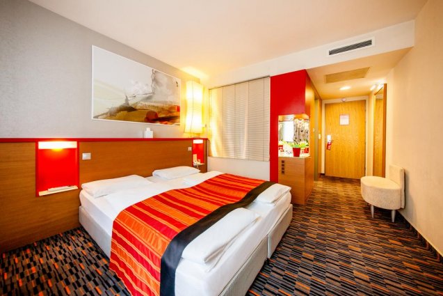 Tweepersoonskamer van Hotel Royal Park in Budapest